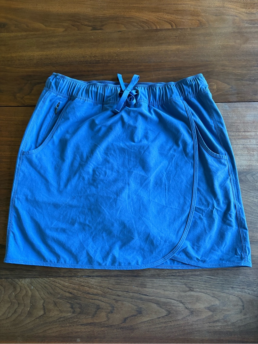 Patagonia Women's Blue Fleetwith Drawstring Active Skort with Elastic Waist
